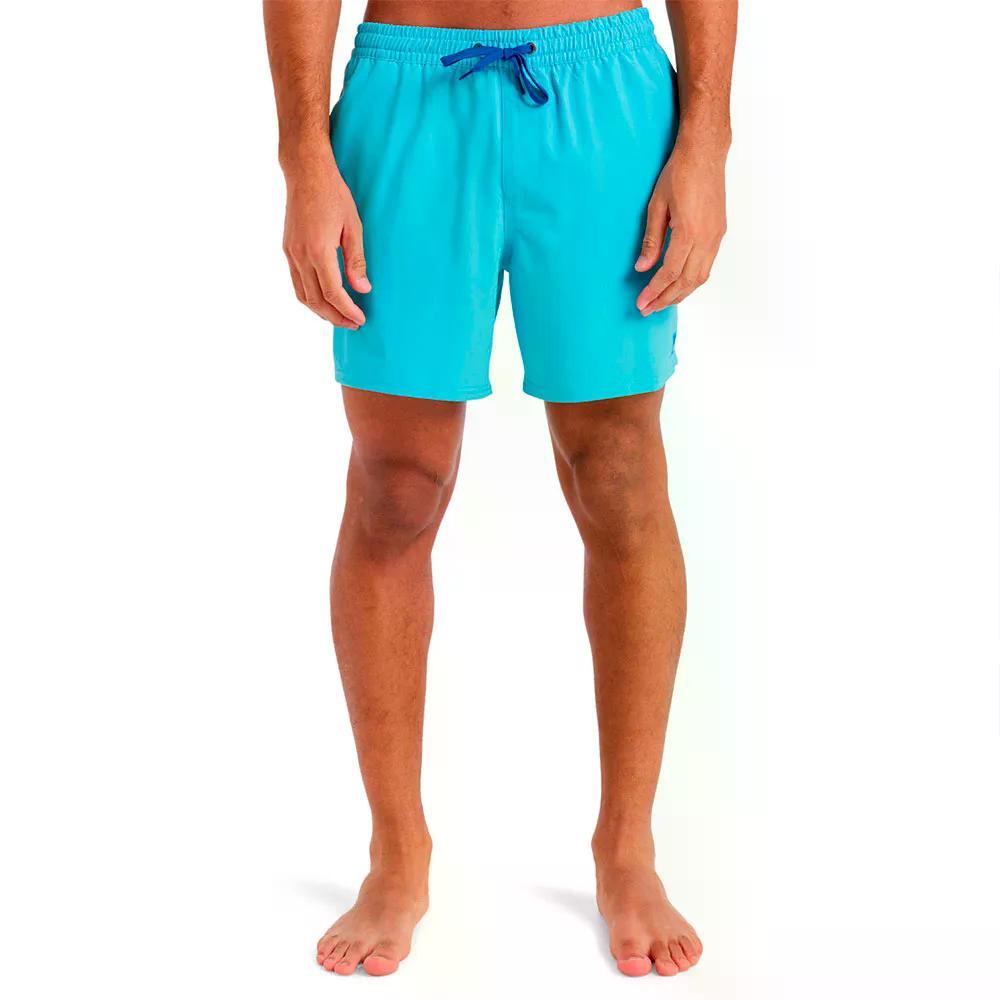 クイックしろがね色 サーフ地絹 益荒男 ヴォレー 16in スイムショーツ （ MarineBlue ） | QUIKSILVER Surfsilk Solid Volley 16\u0027\u0027 Swim Shorts  [t]