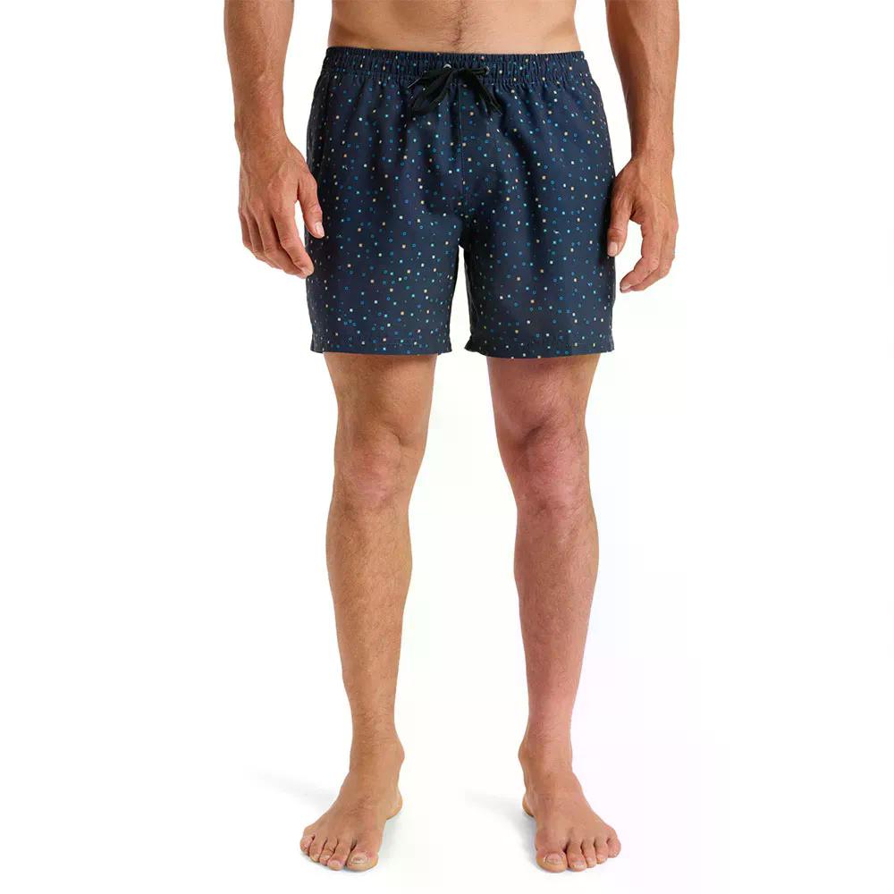 クイックしろがね色 エブリデイ 引っ切り無い ヴォレー 15in スイムショーツ （ DarkNavyMinichaos ） | QUIKSILVER Everyday Straight Volley 15\u0027\u0027 Swim Shorts  [t]