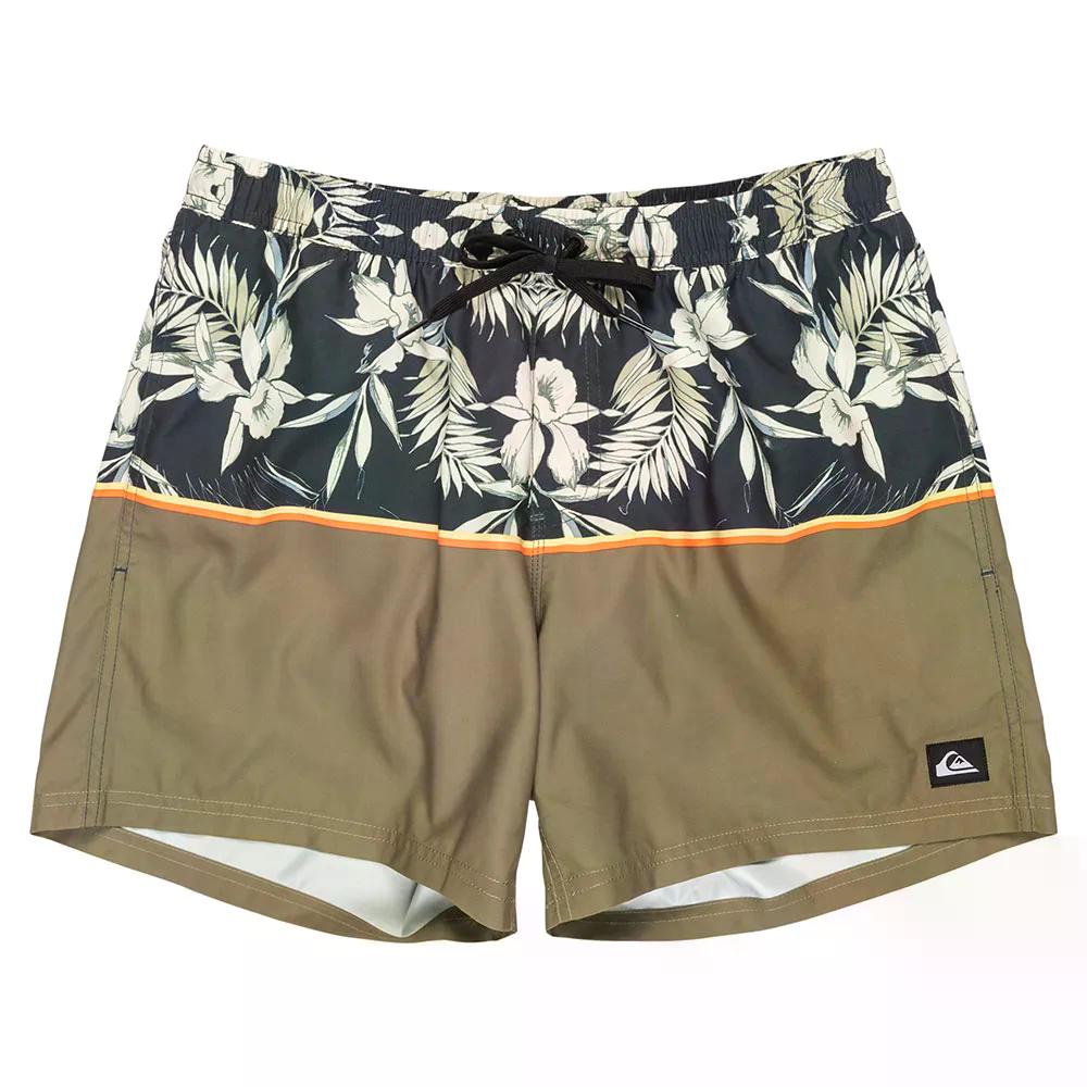 クイックしろがね色 SPL フローラル ヴォレー 15in スイムショーツ （ BlackFloral ） | QUIKSILVER Spl Floral Volley 15\u0027\u0027 Swim Shorts  [t]