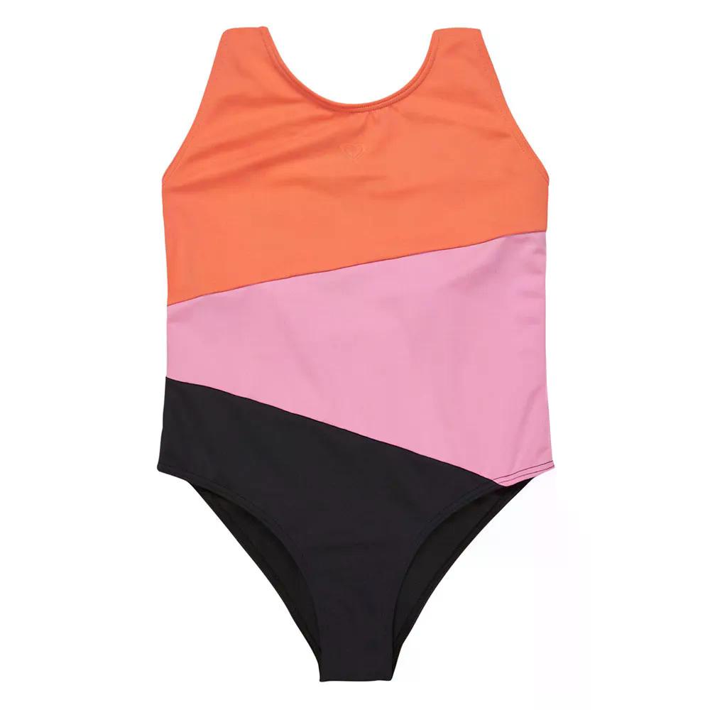 ロキシー 色つや立ちはだかる 御坊っちゃん 水泳着 （ Anthracite ） | ROXY Colorblock Junior Swimsuit  [t]
