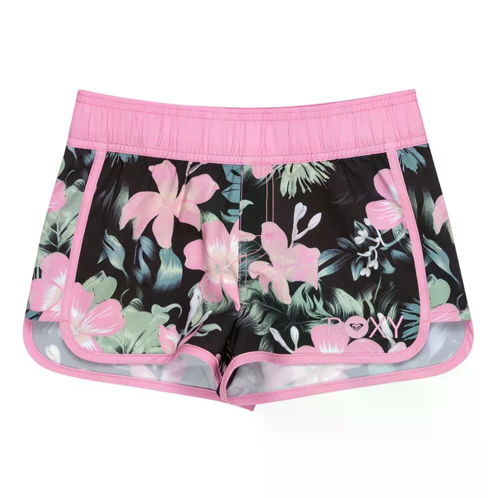 ロキシー 好ましい ウェーブス オンリー 御坊っちゃん スイムショーツ （ AnthraciteShadowFloral ） | ROXY Good Waves Only Junior Swim Shorts  [t]