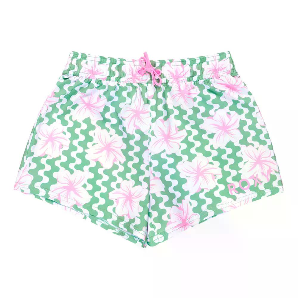 ロキシー 寄りあい ウェーブス 御坊っちゃん スイムショーツ （ BasilPartyWavesRg ） | ROXY Party Waves Junior Swim Shorts  [t]