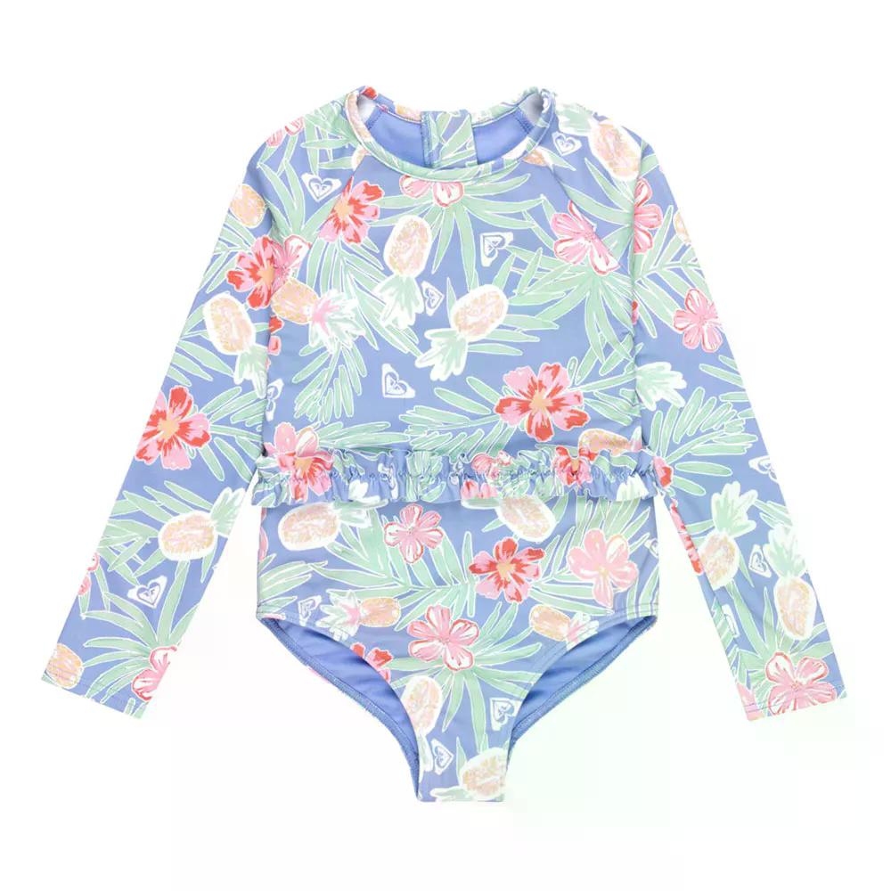 ロキシー トロピカル 謂われ因縁 ワンジー お坊っちゃん 水泳着 （ GrapemistTropicalParTay ） | ROXY Tropical Story Onesie Junior Swimsuit  [t]