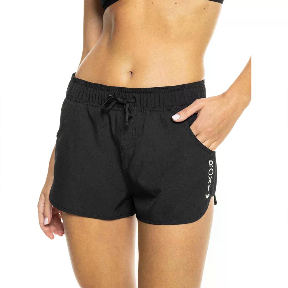 ロキシー 縮くれる 2in BS スイムショーツ レディース （ Anthracite ） | ROXY Wave 2 Inch Bs Swim Shorts Women\u0027s  [t]