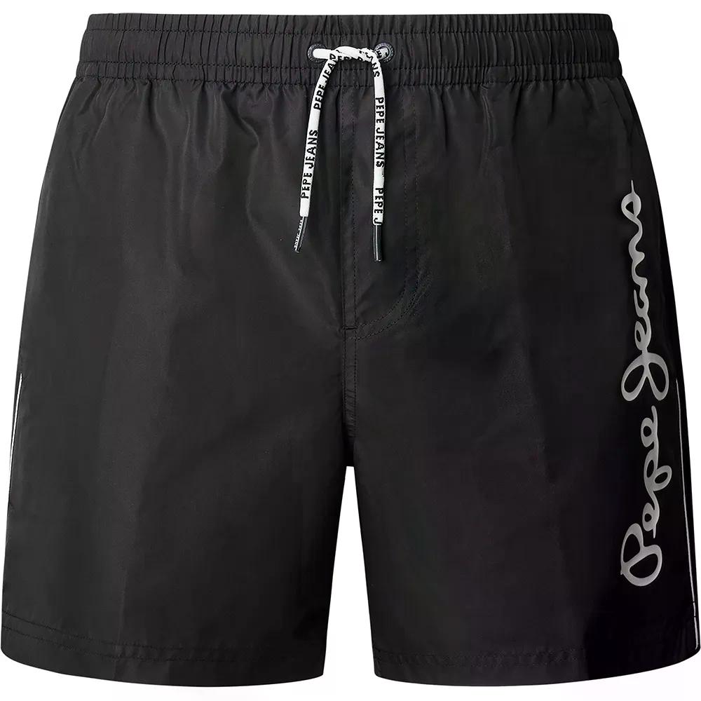 ペペジーンズ ロゴタイプ スイムショーツ （ Black ） | PEPE JEANS Logo Swim Shorts  [t]