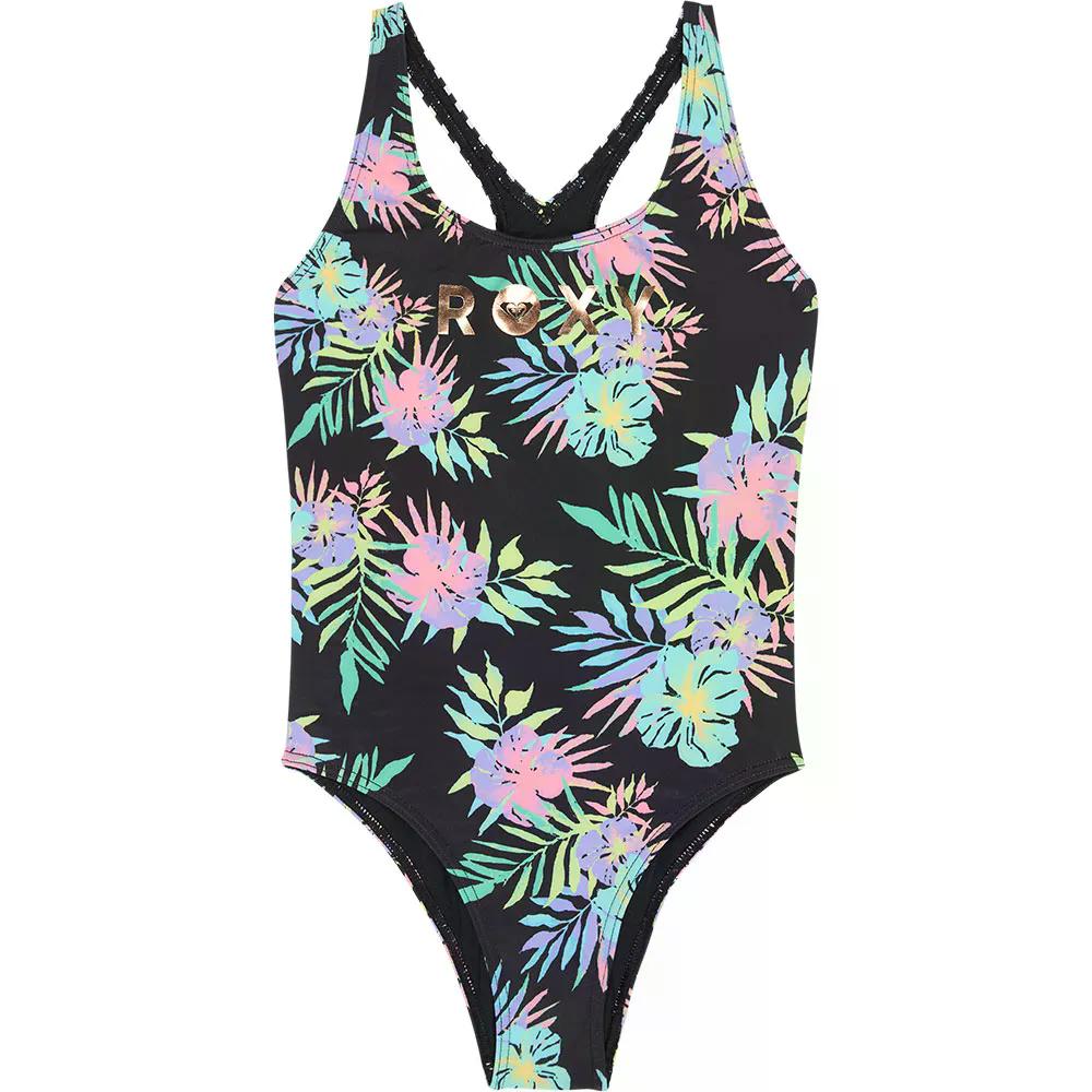 ロキシー 積極的 RG お坊っちゃん 水泳着 （ AnthraciteAquarellaActiveRg ） | ROXY Active Rg Junior Swimsuit  [t]