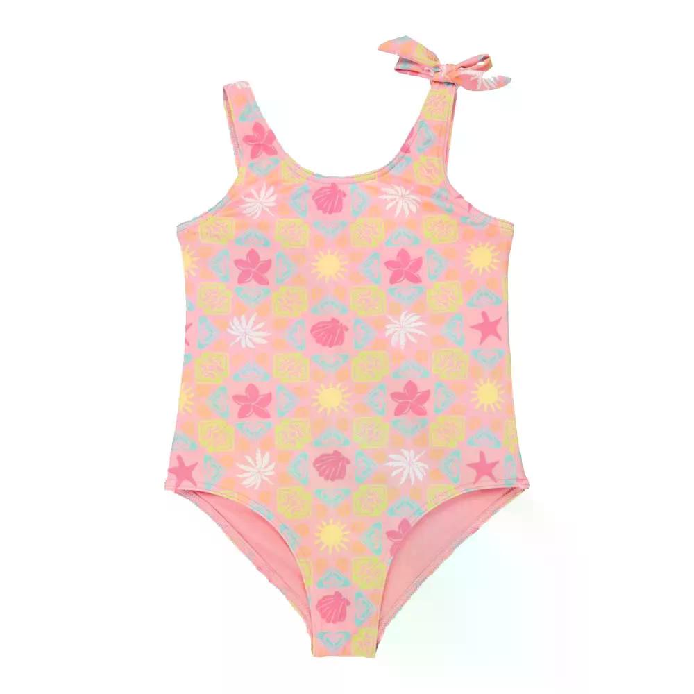 ロキシー 照合のしるし TW 御坊っちゃん 水泳着 （ PlumeriaHippieHourDiagonal ） | ROXY Check Tw Junior Swimsuit  [t]