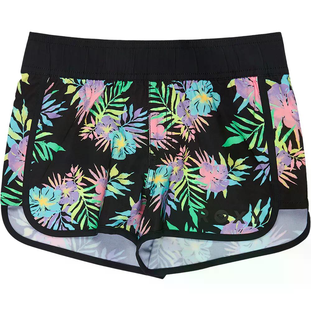 ロキシー 好ましい ウェーブス オンリー 御坊っちゃん スイムショーツ （ AnthraciteAquarellaActiveRg ） | ROXY Good Waves Only Junior Swim Shorts  [t]