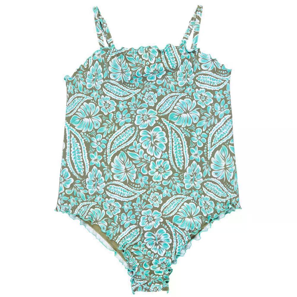 ロキシー ミニ ミー 御坊っちゃん 水泳着 （ OilGreenWildsidePaisley ） | ROXY Mini Me Junior Swimsuit  [t]
