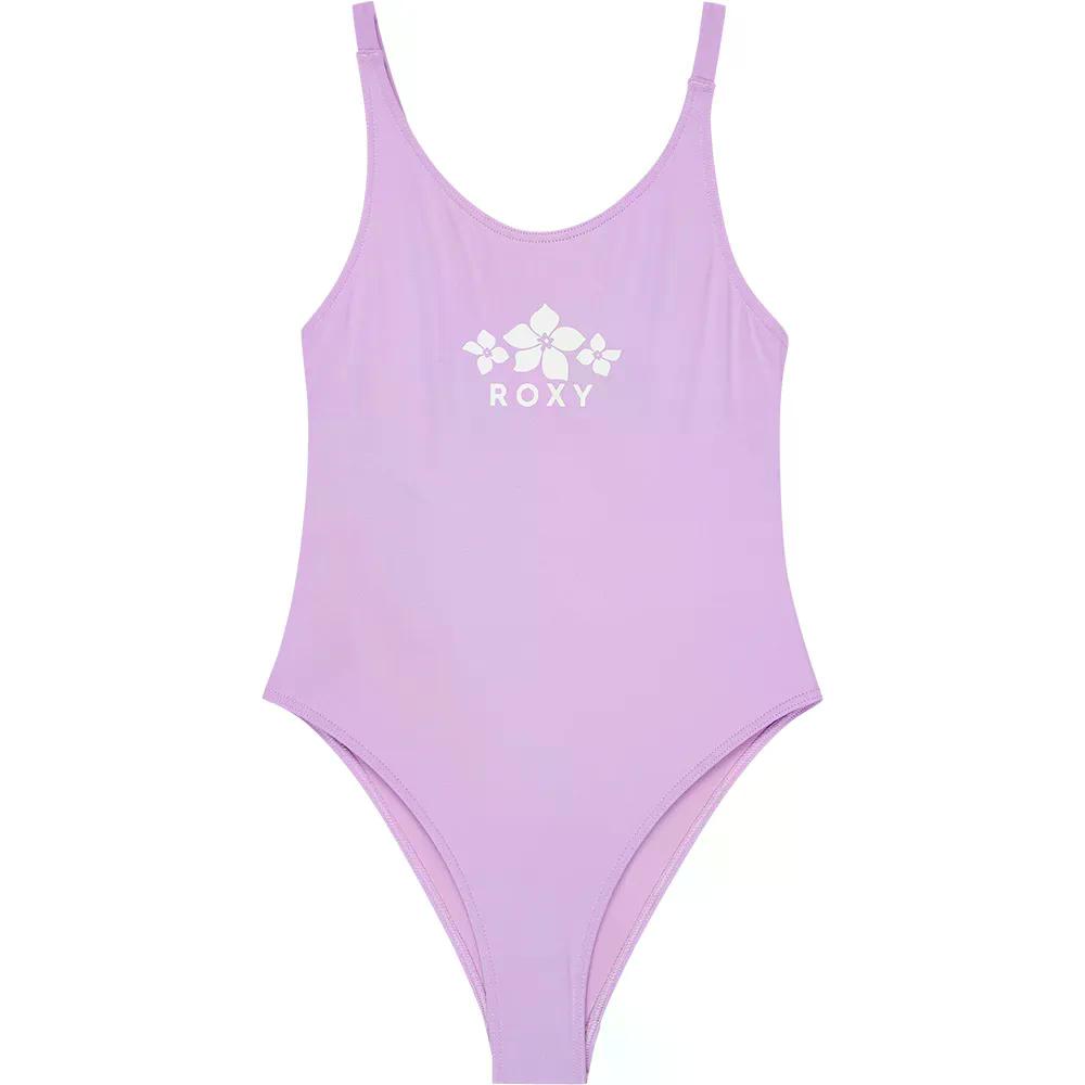 ロキシー 益荒男 活動的 RG 御坊っちゃん 水泳着 （ CrocusPetal ） | ROXY Solid Active Rg Junior Swimsuit  [t]