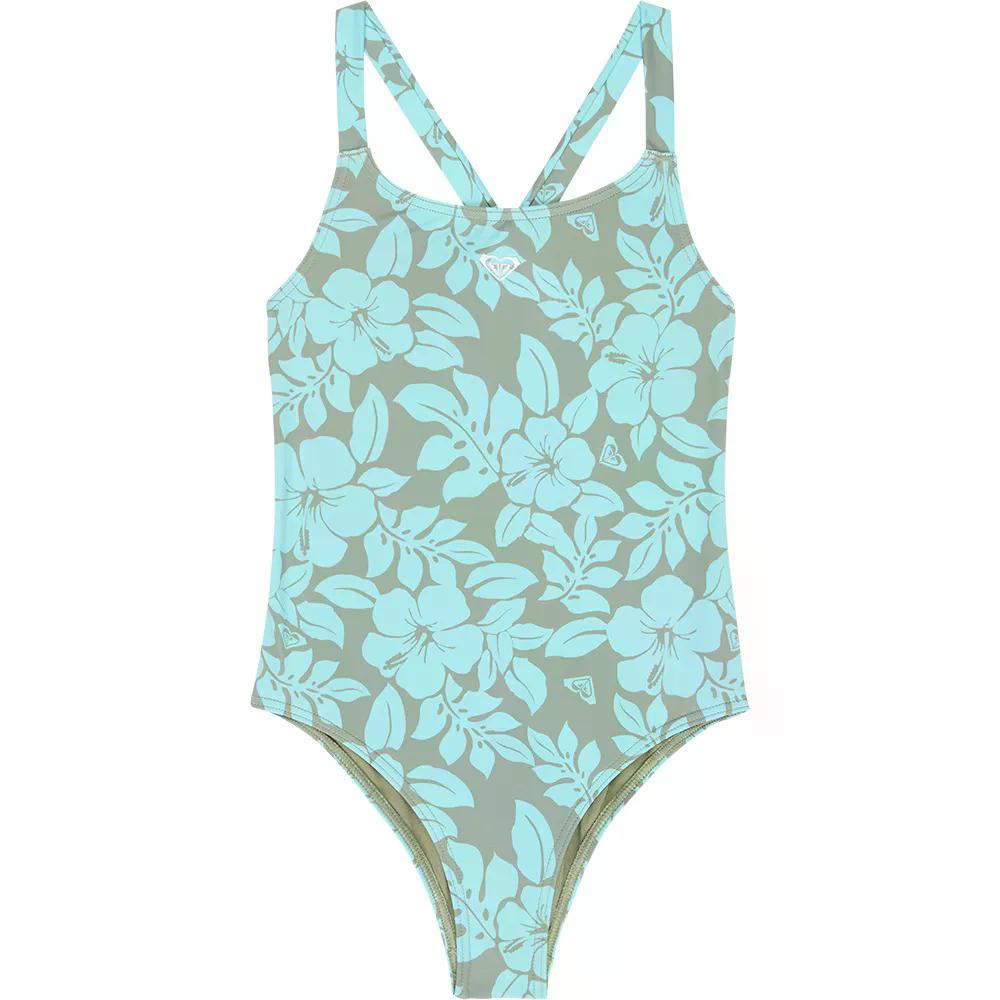 ロキシー 肝ったま お坊っちゃん 水泳着 （ OilGreenTheMoMiniRg ） | ROXY Spirit Junior Swimsuit  [t]