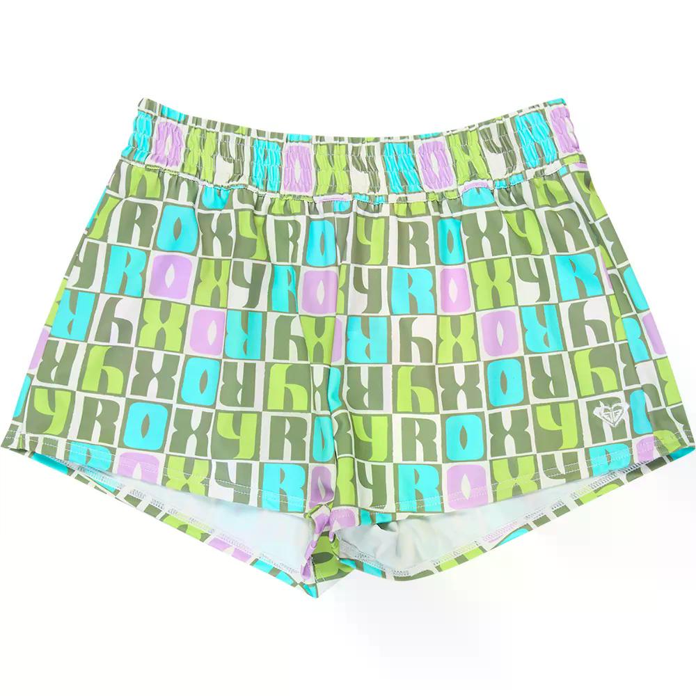 ロキシー 太陽の光 お坊っちゃん スイムショーツ （ OilGreenLetterUp ） | ROXY Sunshine Junior Swim Shorts  [t]
