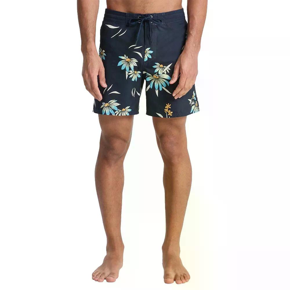 クイックしろがね色 エブリデイ 二分の一ジャム 16in スイムショーツ （ DarkNavyCoastalFloral ） | QUIKSILVER Everyday Half Jam 16\u0027\u0027 Swim Shorts  [t]