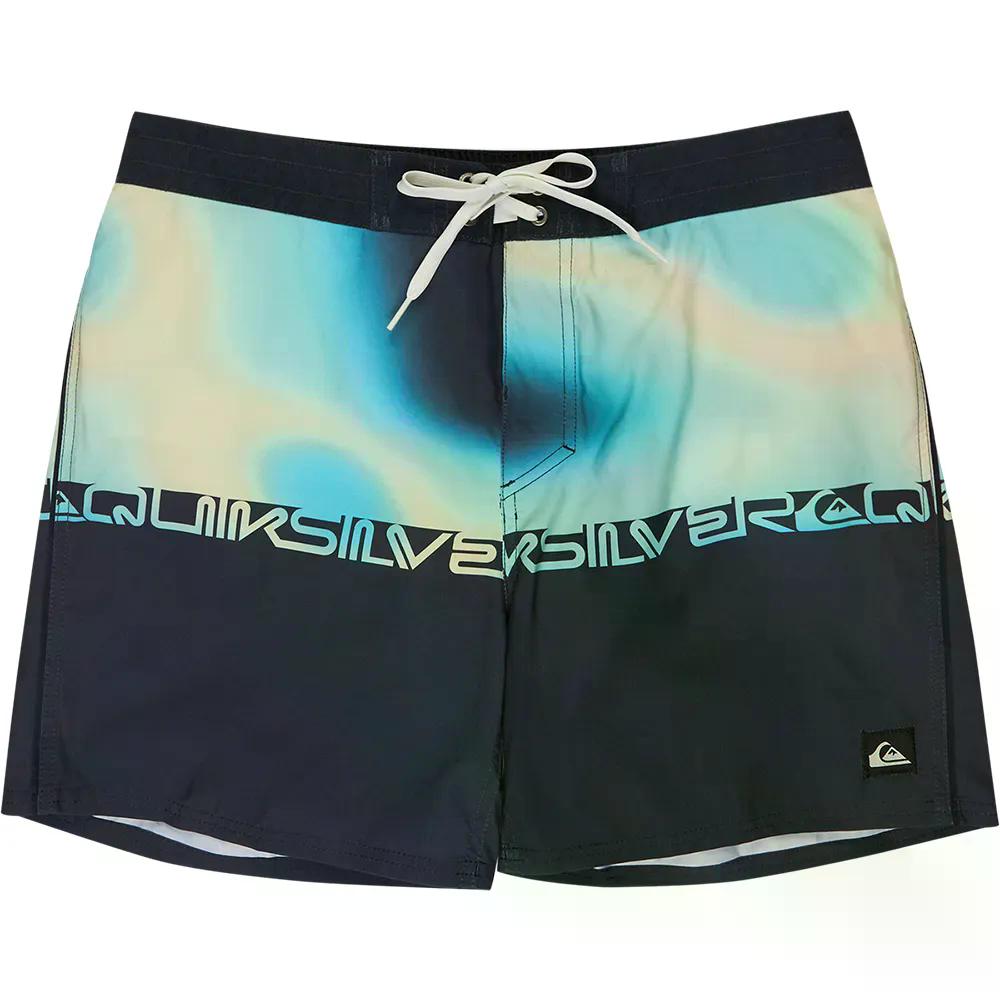 クイックしろがね色 エブリデイ 二分の一ジャム 16in スイムショーツ （ DarkNavyWordblock ） | QUIKSILVER Everyday Half Jam 16\u0027\u0027 Swim Shorts  [t]