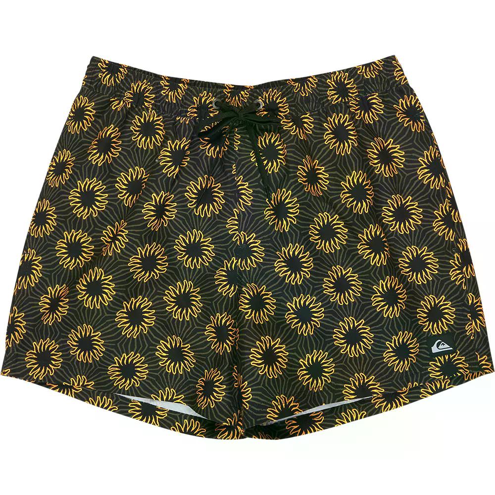 クイックしろがね色 エブリデイ プッディングテッド ヴォレー 15in スイムショーツ （ BlackOceanMayhem ） | QUIKSILVER Everyday Printed Volley 15\u0027\u0027 Swim Shorts  [t]