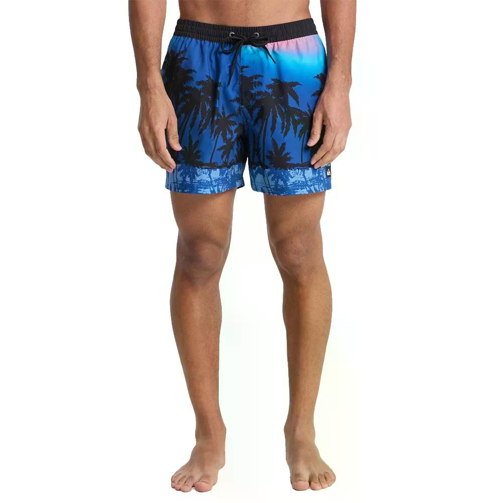 クイックしろがね色 エブリデイ プッディングテッド ヴォレー 15in スイムショーツ （ MonacoBlueThermotropics ） | QUIKSILVER Everyday Printed Volley 15\u0027\u0027 Swim Shorts  [t]