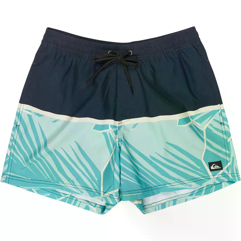 クイックしろがね色 エブリデイ スウィミングプールソーダ水 15in スイムショーツ （ DarkNavyPanelNatGeo ） | QUIKSILVER Everyday Poolsider 15\u0027\u0027 Swim Shorts  [t]