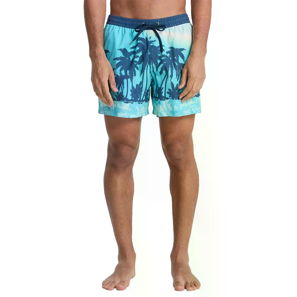 クイックしろがね色 エブリデイ プッディングテッド ヴォレー 15in スイムショーツ （ AquaThermotropics ） | QUIKSILVER Everyday Printed Volley 15\u0027\u0027 Swim Shorts  [t]