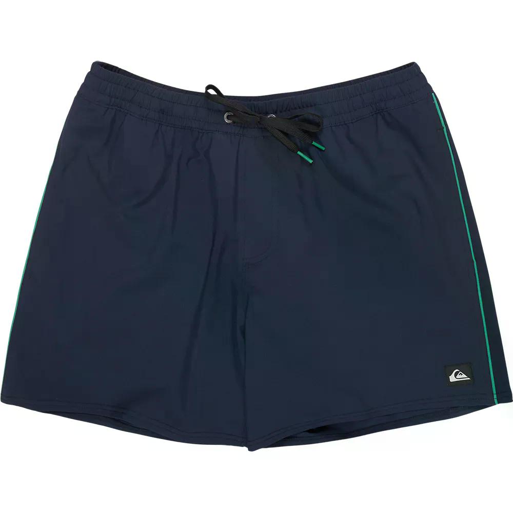 クイックしろがね色 伸ばすこと パイプド ヴォレー 16in スイムショーツ （ DarkNavy ） | QUIKSILVER Stretch Piped Volley 16\u0027\u0027 Swim Shorts  [t]