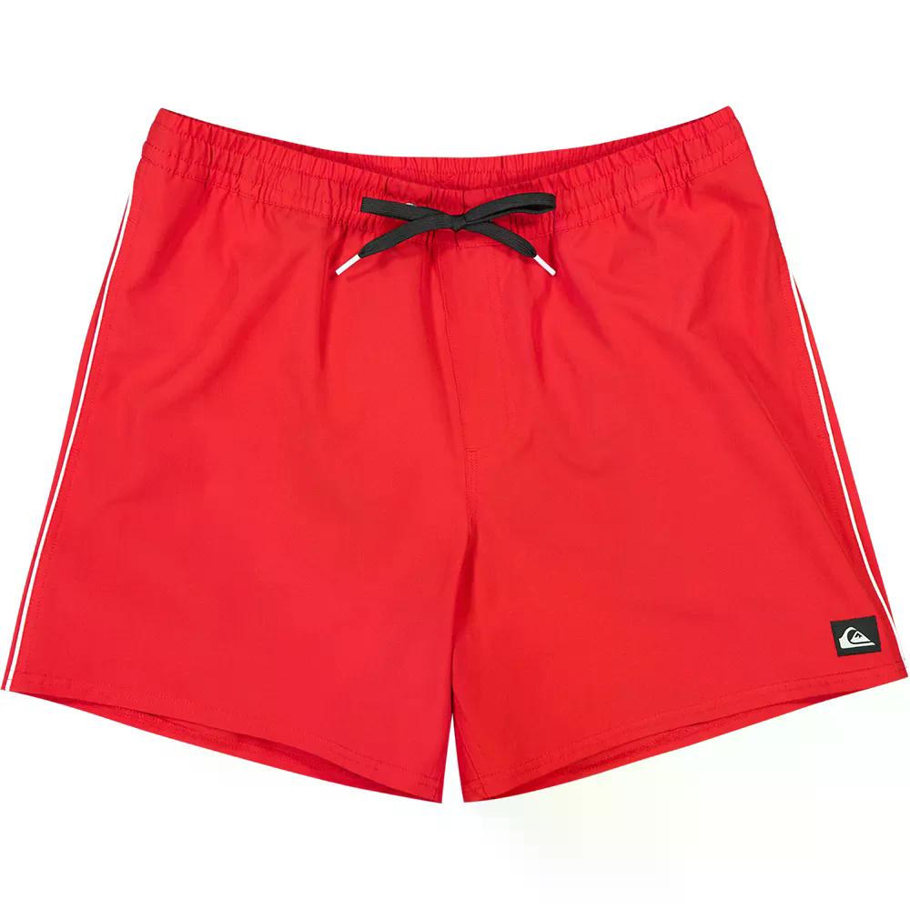 クイックしろがね色 伸ばすこと パイプド ヴォレー 16in スイムショーツ （ Salsa ） | QUIKSILVER Stretch Piped Volley 16\u0027\u0027 Swim Shorts  [t]