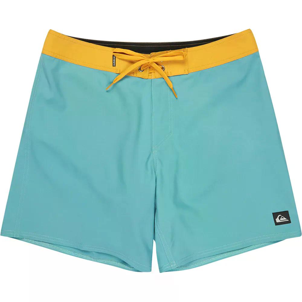 クイックしろがね色 サーフ地絹 カイマナ 16in スイムショーツ （ Aqua ） | QUIKSILVER Surfsilk Kaimana 16\u0027\u0027 Swim Shorts  [t]