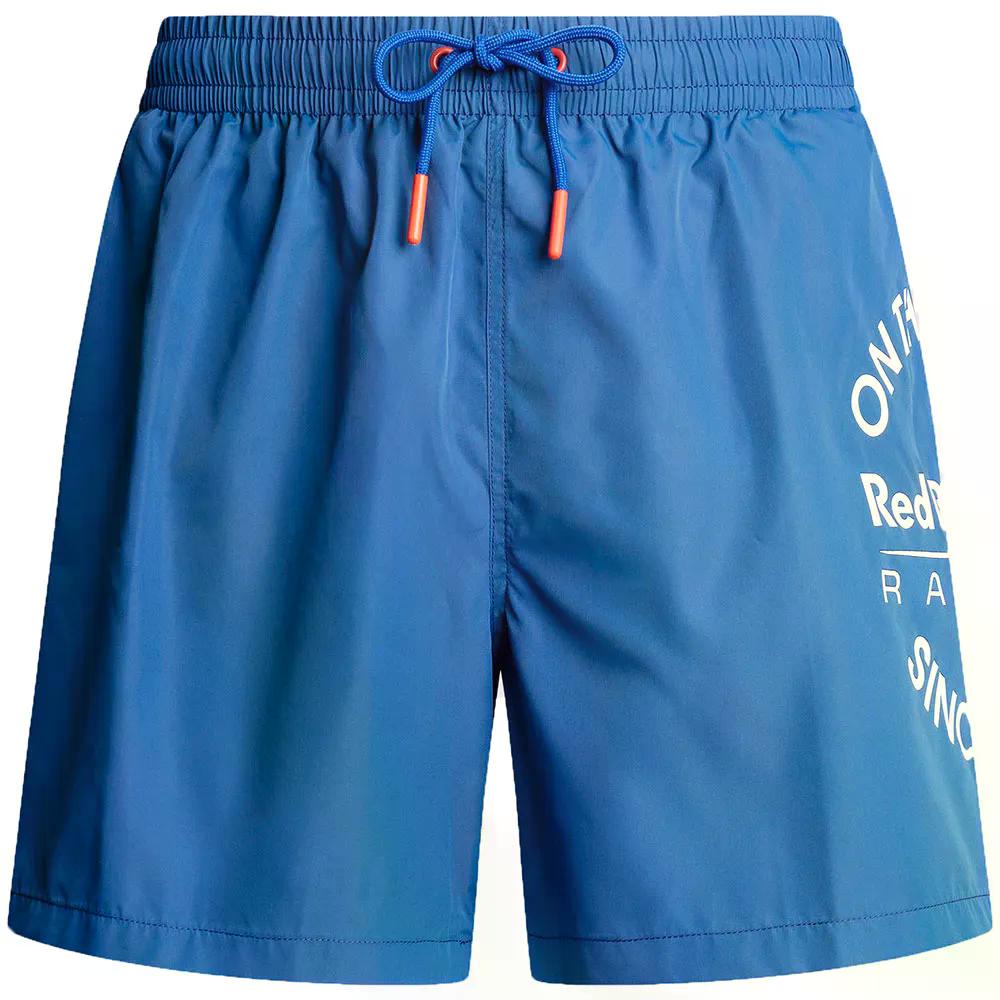 赤いことブル 一ころ 倶楽部 ロゴタイプ スイムショーツ （ BrightBlue ） | RED BULL RACING Circle Logo Swim Shorts  [t]