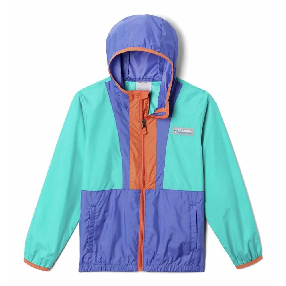 コロンビア バック ボウル ウィンドブレーカー ジュニア ジャケット （ BrightAqua/PurpleLotus ） | COLUMBIA Back Bowl Windbreaker Junior jacket [t]