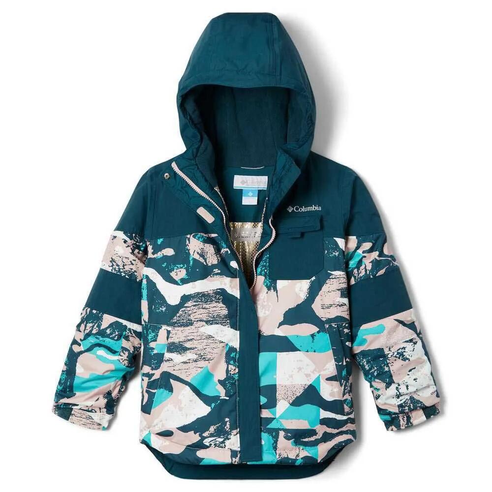 コロンビア マイティ モーグル II 御坊っちゃん ホンブルグ帽甲殻 上衣 （ DustyPinkGeoglacial/NightWave ） | COLUMBIA Mighty Mogul II Junior softshell jacket [t] アウトドア-ウェア-キッズ・ジュニア用ウェア