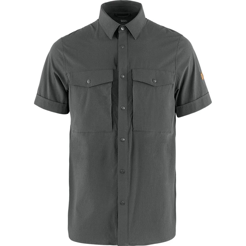 フェールラーベン アビスコ トレッキング 遊撃手衣手 プルオーバー （ DarkGrey ） | Fjallraven Abisko Trekking short sleeve shirt [t]