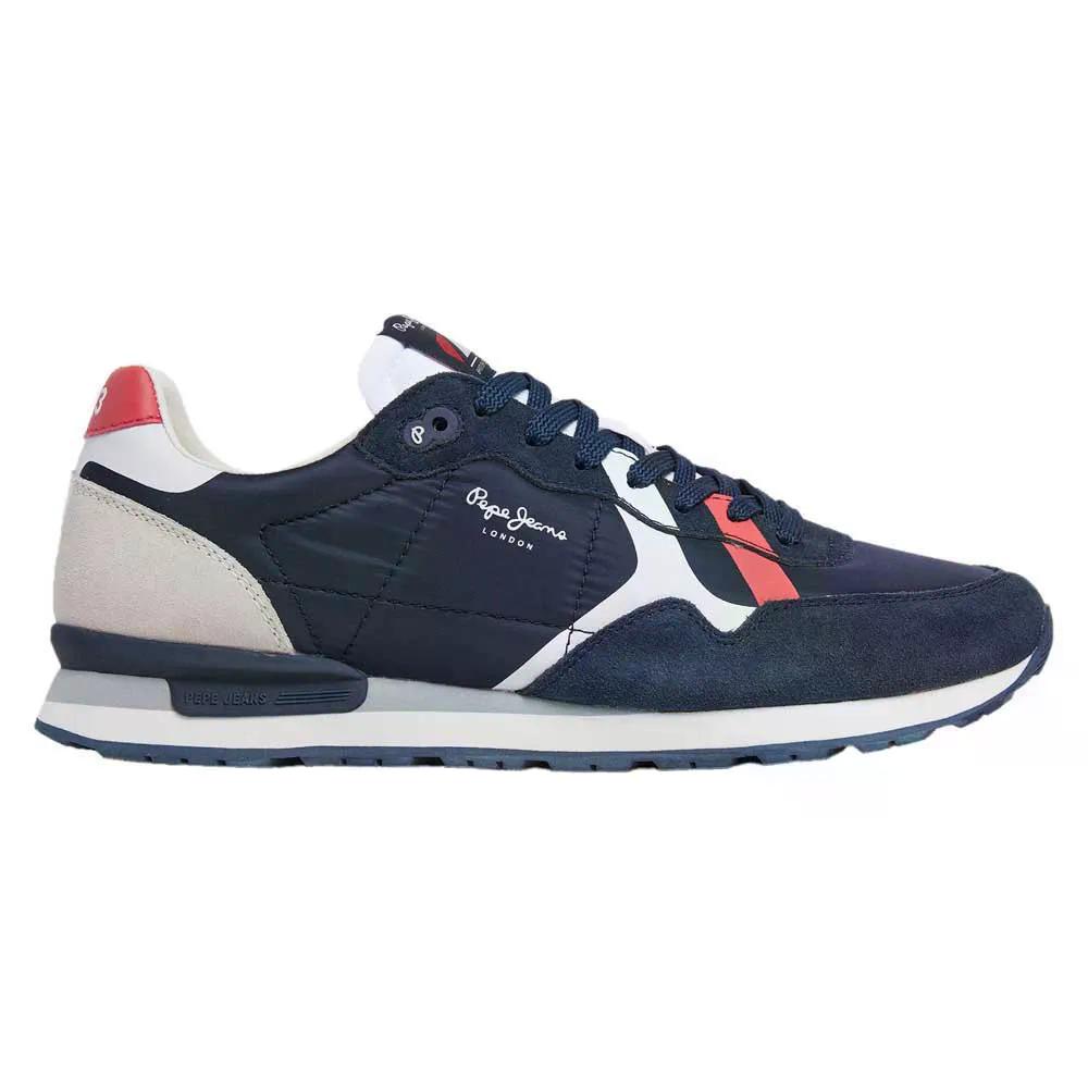 ペペ デニム ブリット 読み込む スニーカー レディース （ Navy ） | PEPE JEANS Brit Road trainers Womens  [t]
