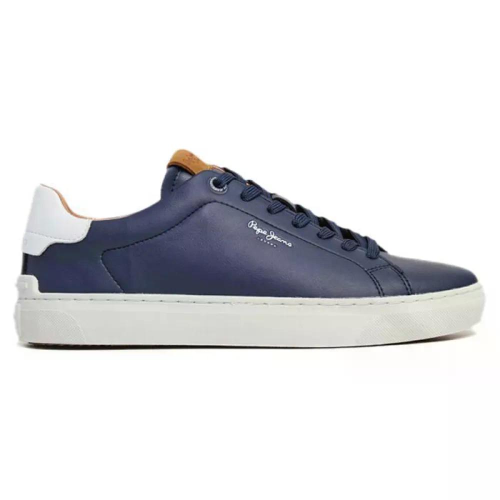 ペペ デニム カムデン 野球クラブ スニーカー （ Navy ） | PEPE JEANS Camden Club trainers  [t]