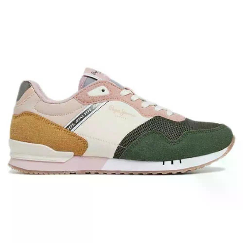 ペペ デニム 英国の首都 アーバンズ スニーカー レディース （ ForestKhakiGreen ） | PEPE JEANS London Urbans trainers Womens  [t]