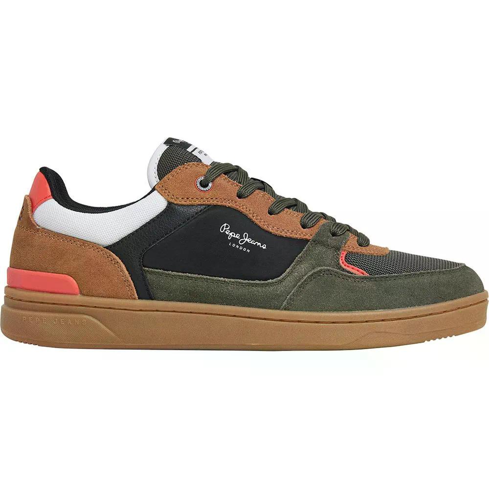 ペペ デニム 中核グループ 滑る スニーカー （ KhakiGreen ） | PEPE JEANS Kore Skate trainers  [t]