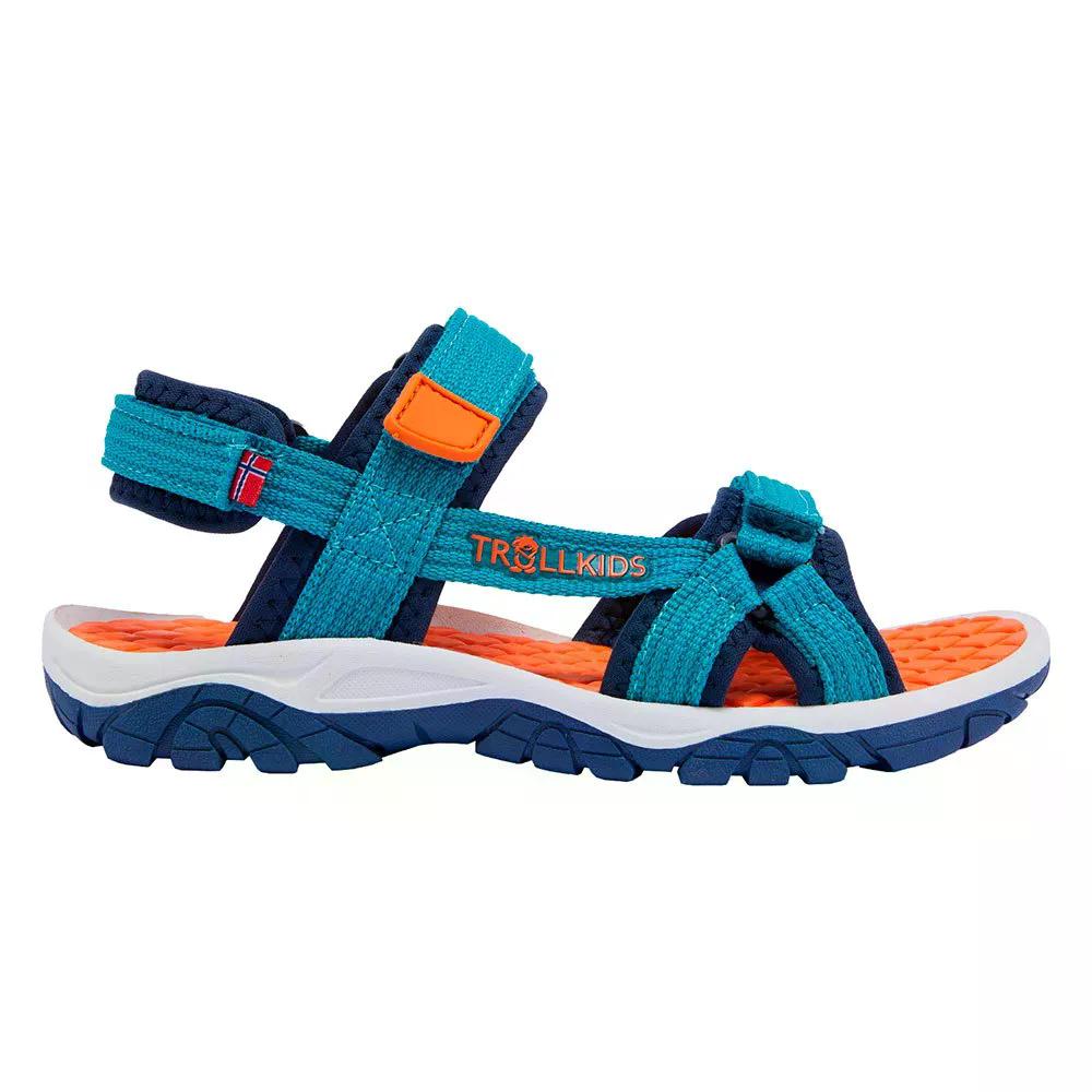 トロールキッズ オスロ峡湾 サンダル （ LakeBlue/BrightOrange ） | TROLLKIDS Oslofjord Sandals  [t] 靴-サンダル-メンズ靴