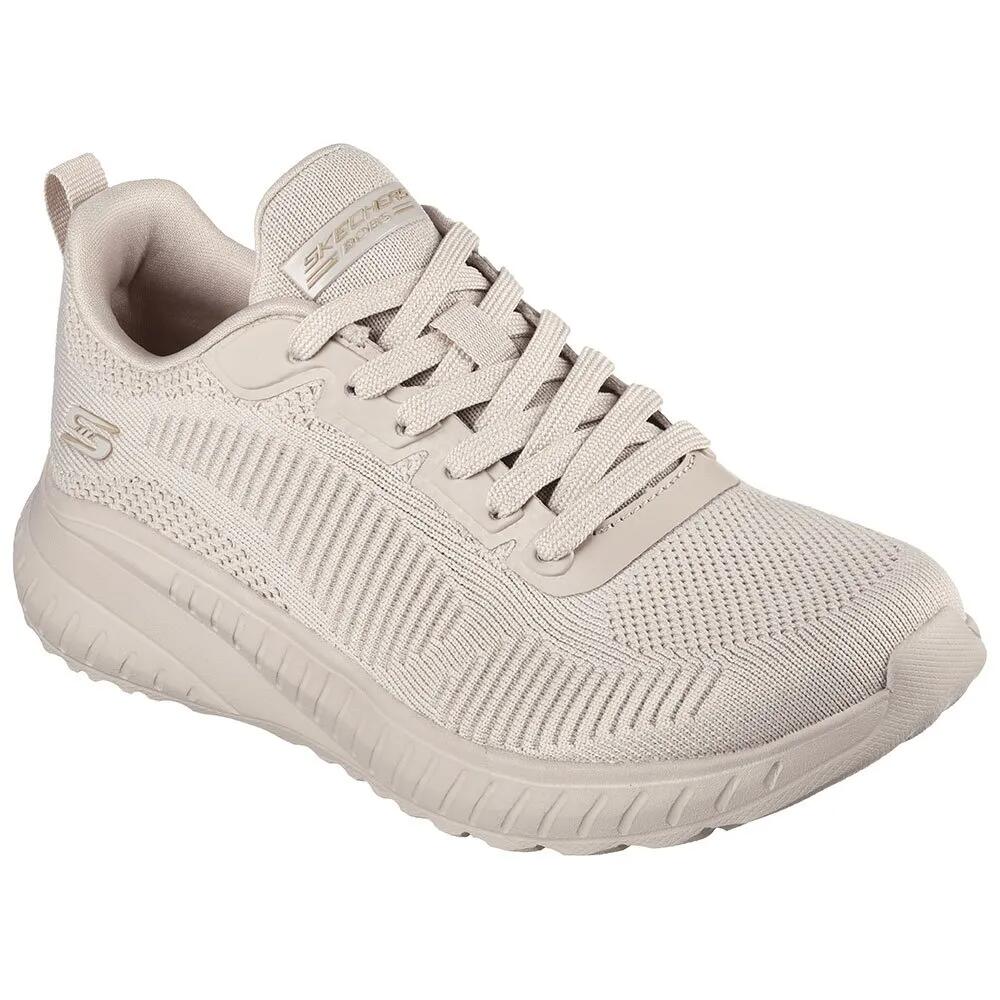 スケッチャーズ ボブズ スポーツ スクワッド カオス フェイス オフ シューズ レディース （ Naturale ） | SKECHERS Bobs Sport Squad Chaos Face Off shoes Women [t]