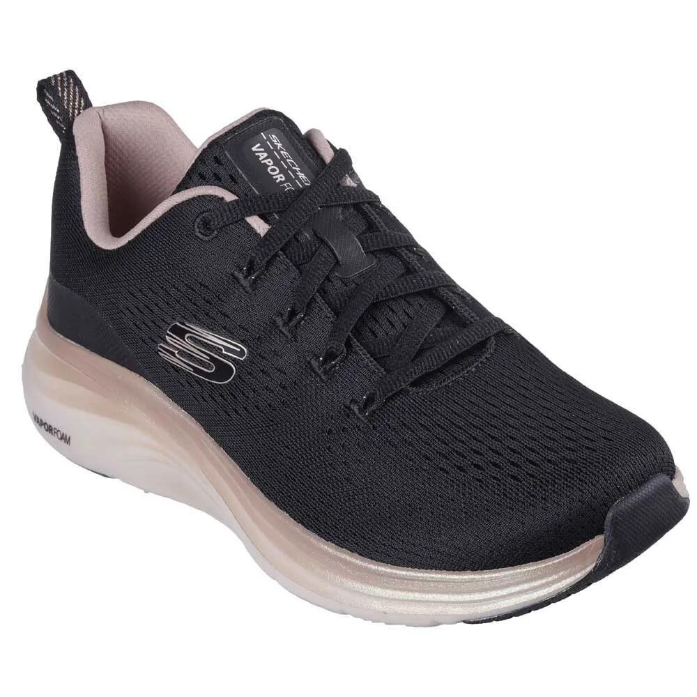スケッチャーズ ヴェイパー フォーム ミッドナイト グリマー シューズ レディース （ Black Mesh / Rose Gold Trim ） | SKECHERS Vapor Foam Midnight Glimmer shoes Women [t]｜クライムスワールド 店