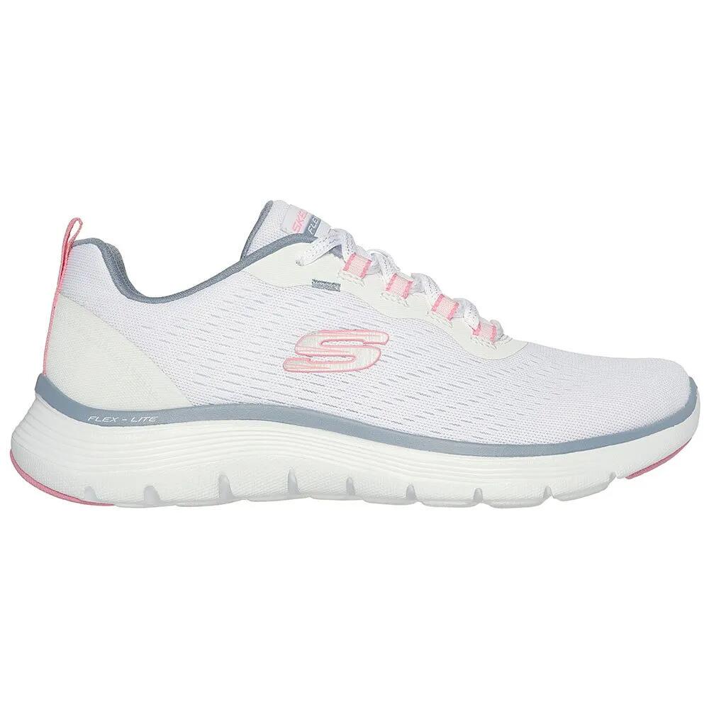 スケッチャーズ フレックス アピール 5.0 シューズ レディース （ White Mesh / Pink / Light Blue Trim ） | SKECHERS Flex Appeal 5.0 shoes Women [t]｜クライムスワールド 店