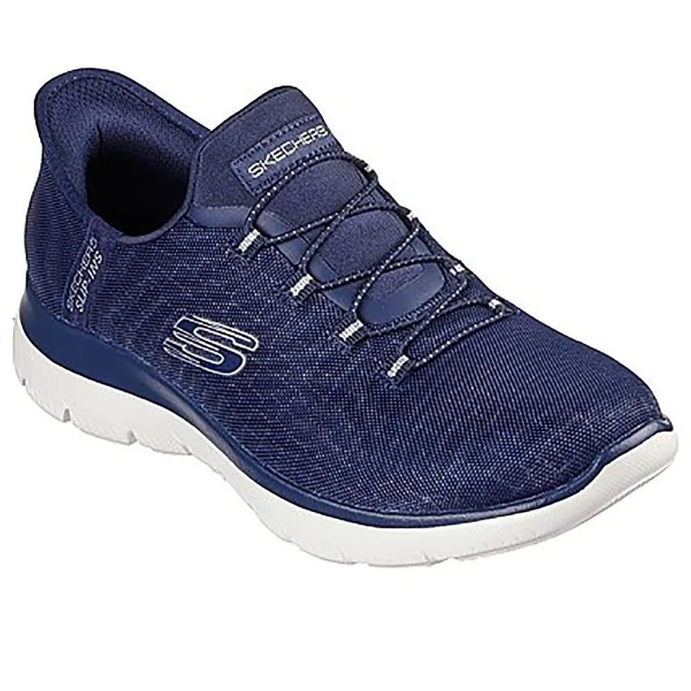スケッチャーズ サミッツ シューズ レディース （ Navy Mesh / Silver Trim ） | SKECHERS Summits shoes Women [t]