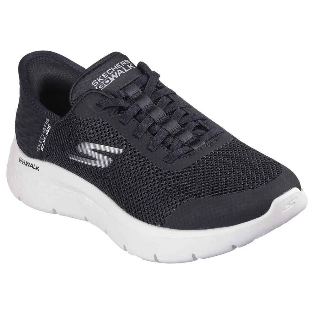 スケッチャーズ ゴー ウォーク フレックス グランド エントリー シューズ レディース （ Black Textile / White Trim ） | SKECHERS Go Walk Flex Grand Entry shoes Women [t]｜クライムスワールド 店