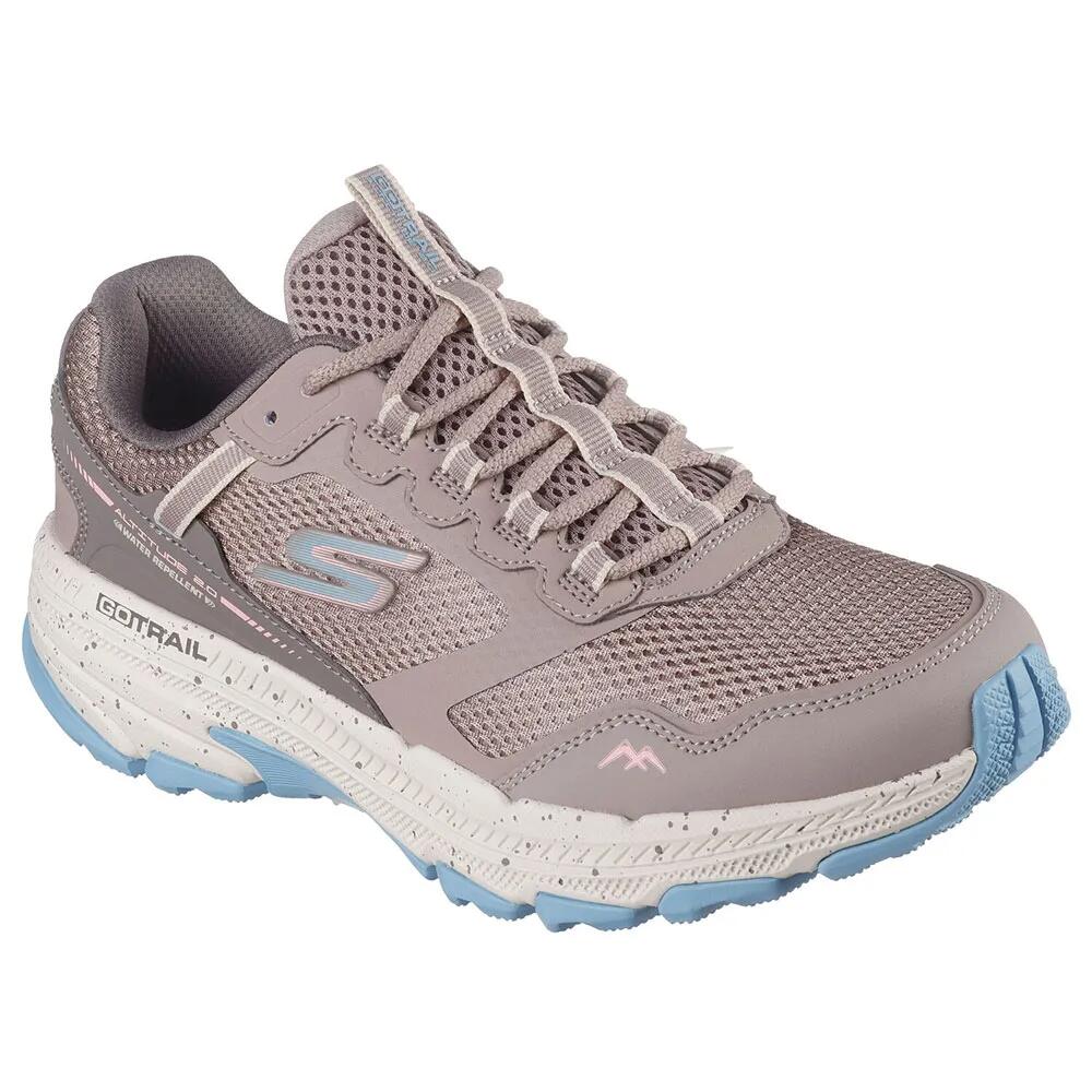 スケッチャーズ ゴー 幽客 トレイル アルティテュード 2.0 シューズ レディース （ Taupe Leather / Blue Trim ） | SKECHERS Go Run Trail Altitude 2.0 shoes Women [t]