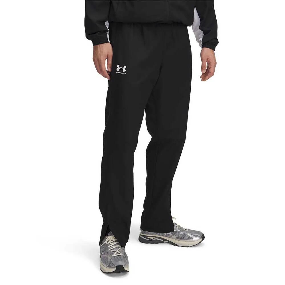 アンダーアーマー ライバル ウーヴン ウィンドブレーカー パンツ （ Black / Black / White ） | UNDER ARMOUR Rival Woven Windbreaker pants [t]