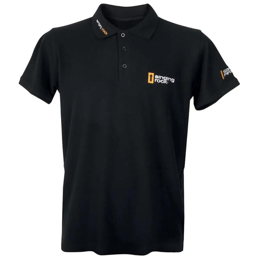 シンギング ロック ショートスリーブ ポロ （ Black ） | SINGING ROCK short sleeve polo [t]｜クライムスワールド 店