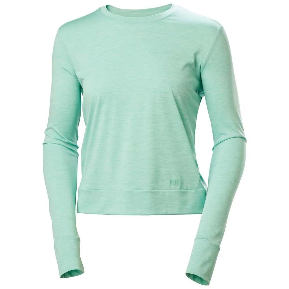 ヘリーハンセン スヴァール ロングスリーブ ベース レイヤー レディース （ Lagoon ） | HELLY HANSEN Sval Long Sleeve Base Layer Women [t]｜クライムスワールド 店