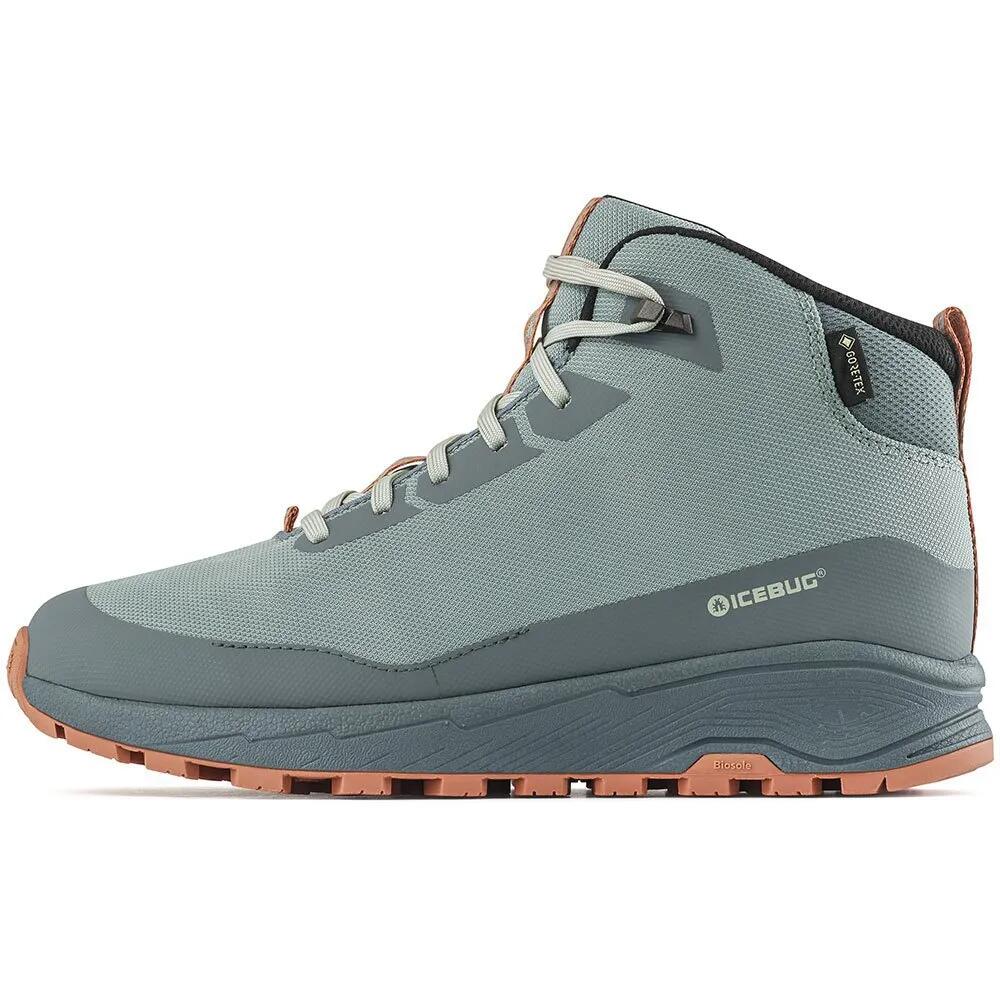 アイスバグ ヘイズ ミッド バイオソール ゴアテックス ハイキングブーツ （ GreenStone / Orange ） | ICEBUG Haze Mid Biosole gore-tex Hiking Boots [t]