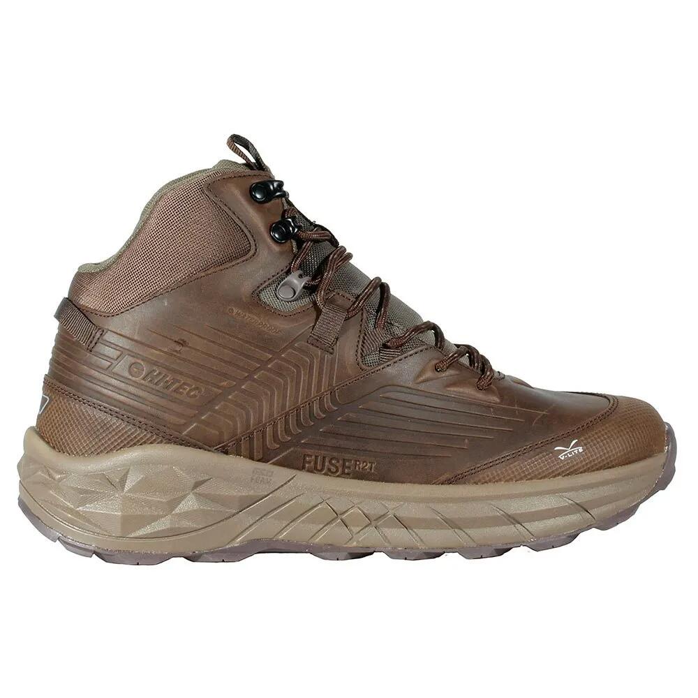 ハイテック ジオ フューズ トレック ミッド ハイキングブーツ （ Chocolate / Taupe / Lt Olive ） | HI-TEC Geo Fuse Trek Mid Hiking Boots [t]