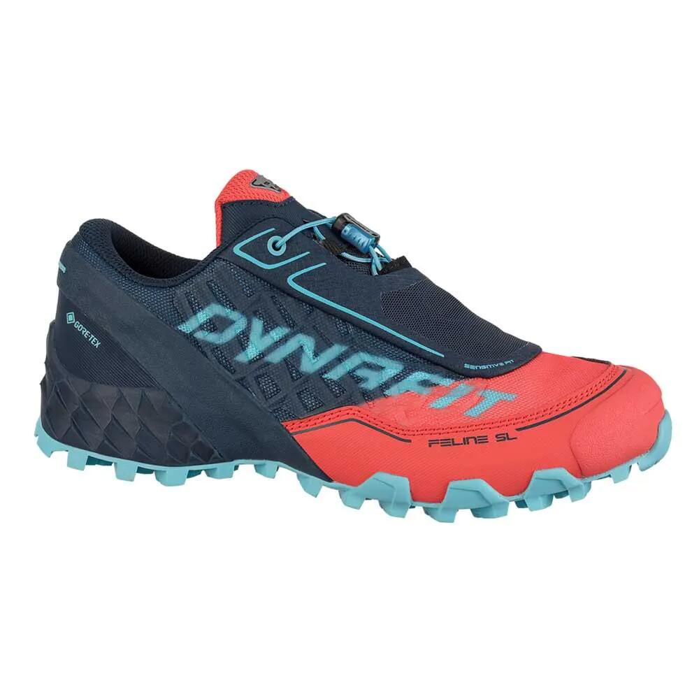 ディナフィット フェリーヌ SL ゴアテックス トレイル ランニング シューズ レディース （ Hot Coral / Blueberry ） | DYNAFIT Feline SL gore-tex trail running shoes Women [t]