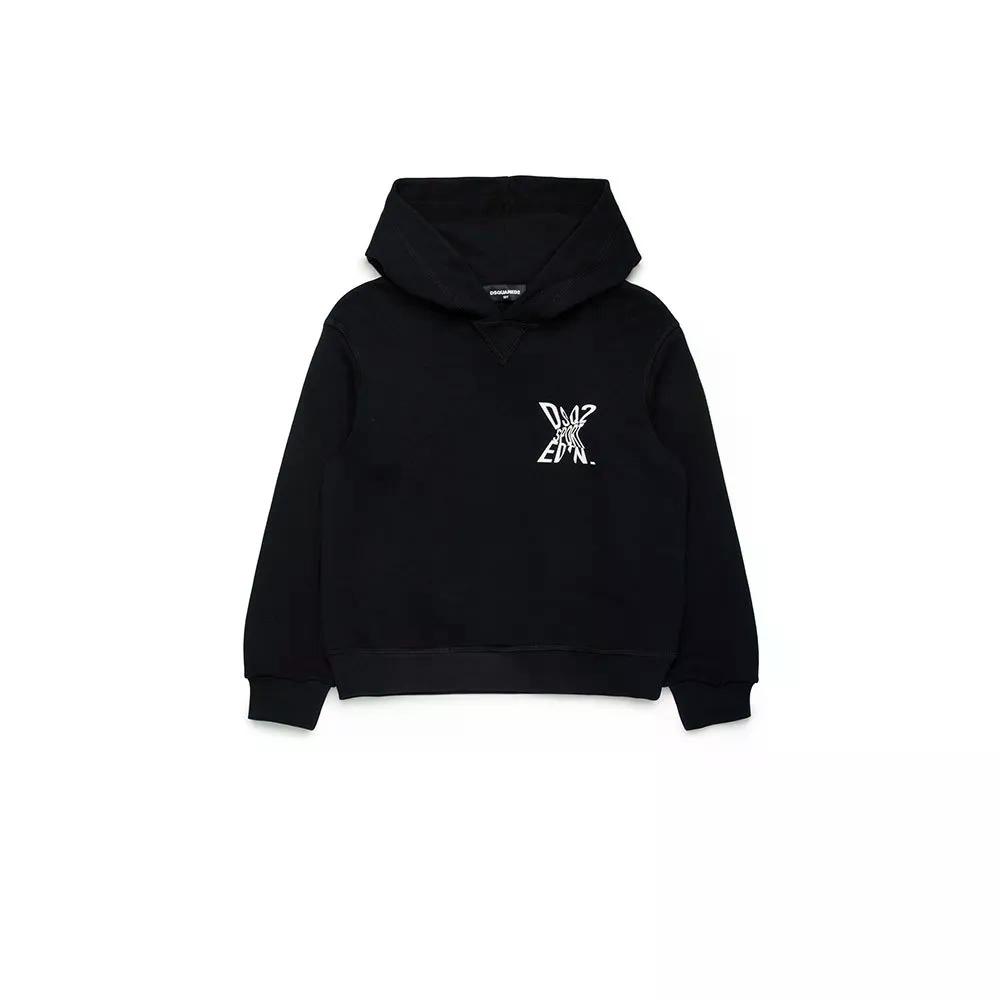 ディースクエアード2 キッズ DQ2526 キッズ トレーナー （ Black ） | DSQUARED2 KIDS DQ2526 Kids sweatshirt  [t]