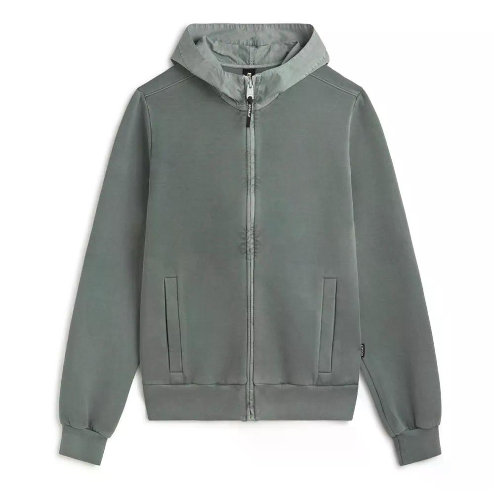 エコアルフ ディラン ハイブリッド フルジップ スウェットシャツ （ GreenShadow ） | ECOALF Dylan Hybrid full zip sweatshirt [t]