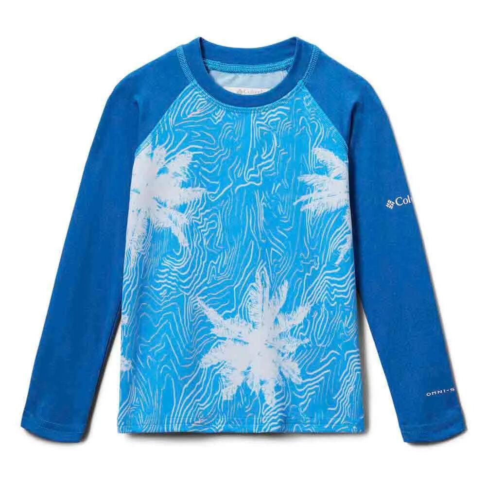 コロンビア サンディショアズ プリントサングアード ジュニア ロングスリーブ Tシャツ （ CompassBlueTo ） | COLUMBIA Sandy ShoresPrinted Sunguard Junior long sleeve T-shirt [t]