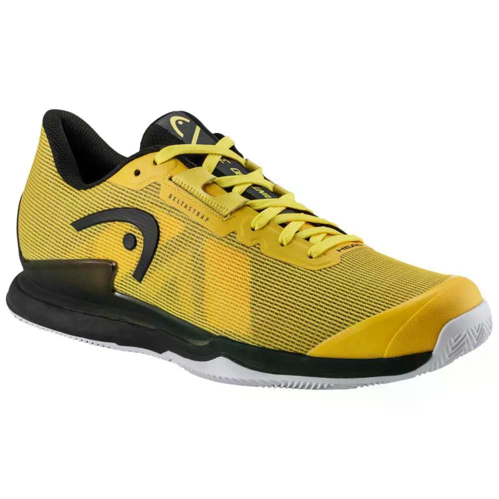 頭顱 駛走 労働者階級 3.5 粘土厚地の外套 庭球シューズ （ Banana/Black ） | HEAD Sprint Pro 3.5 Clay Court Tennis Shoes  [t]